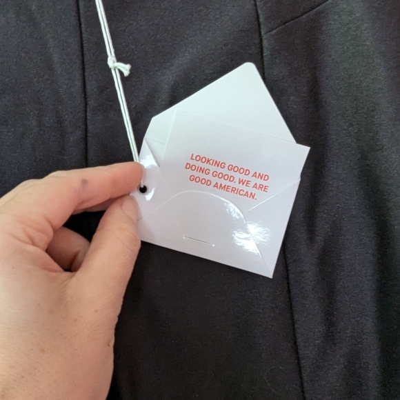 Good American high shine high rise black disco pants - Picture 4 of 4